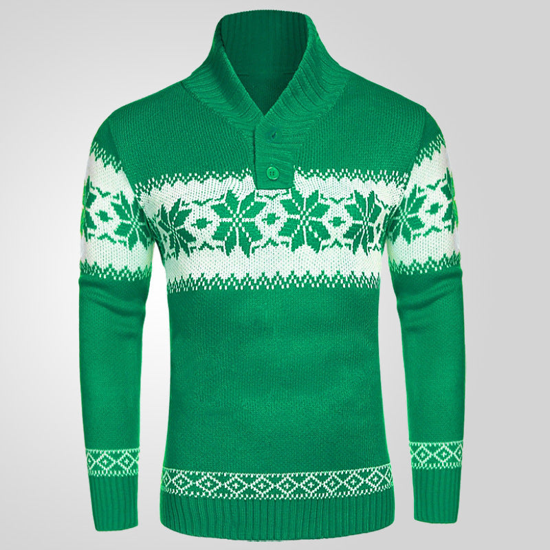 Men Pullover Sweater | Stylish Knitted Long-Sleeve Fashion