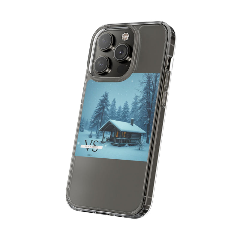 Vantage Style Elegant Mobile Case with Iconic Logo, Shock-Absorbing Protection