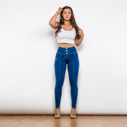 High-Waisted Push-Up Jeans for Women - Body-con & Curve Enhancing