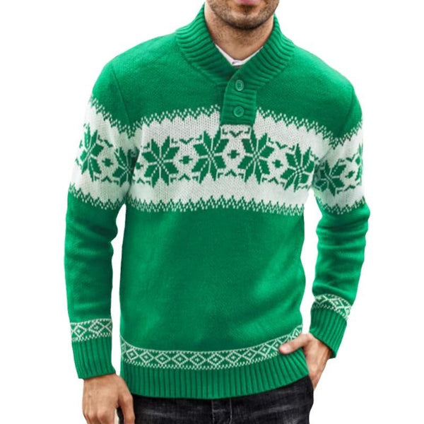 Men Pullover Sweater | Stylish Knitted Long-Sleeve Fashion