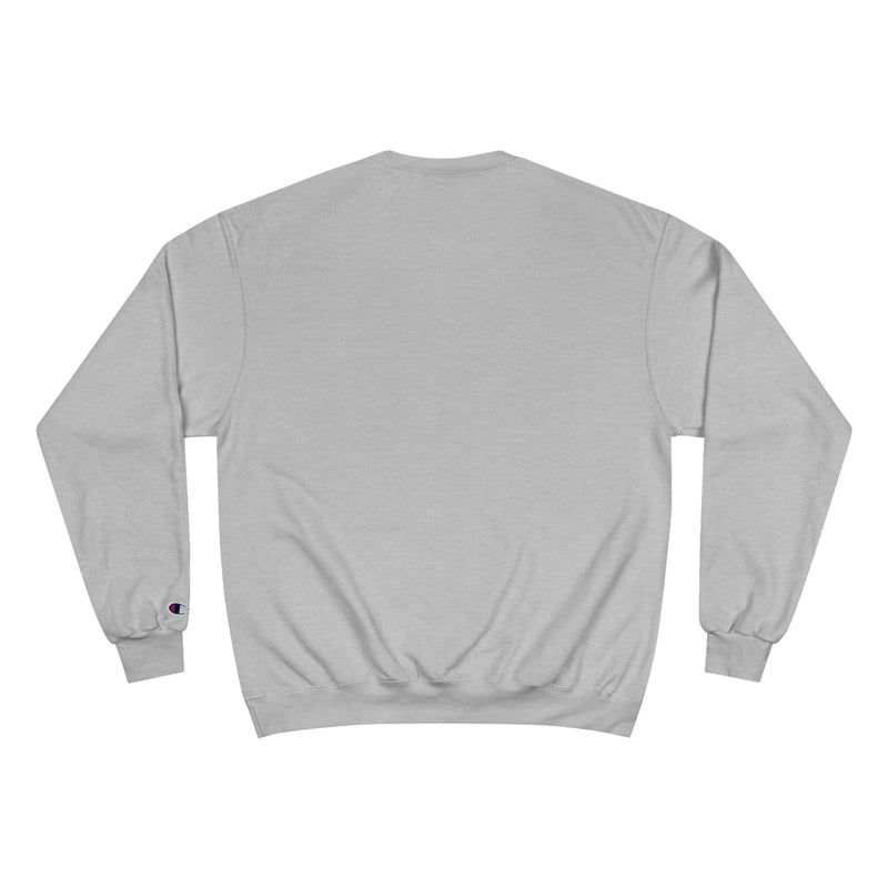 Fearless Comfort Crewneck Sweatshirt in light gray, back view.