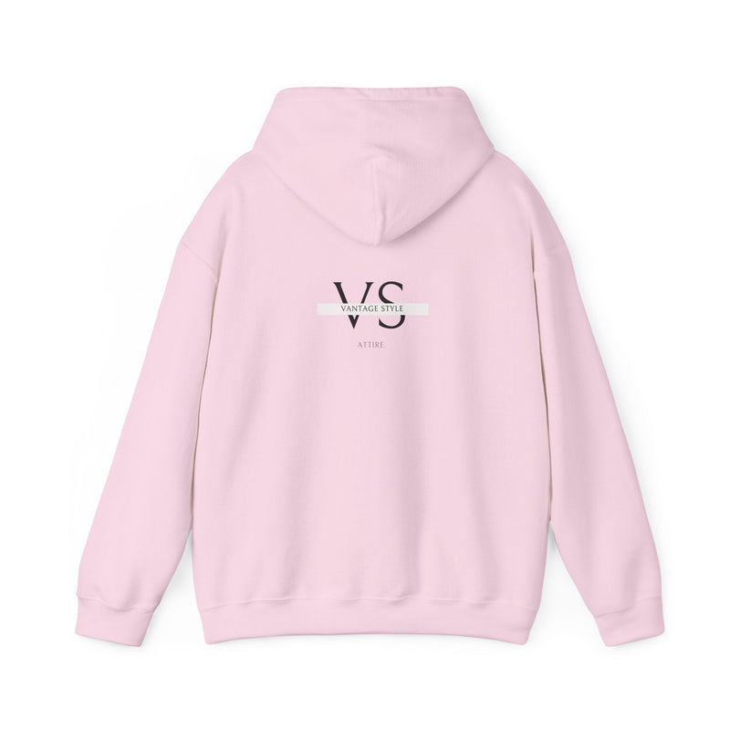 Limited Edition Men's Christmas Hooded Sweatshirt in pale pink, featuring stylish back design.