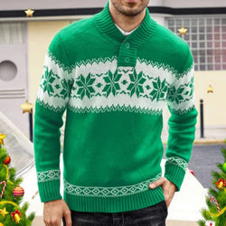 Men Pullover Sweater | Stylish Knitted Long-Sleeve Fashion