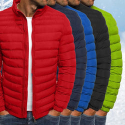 Insulated Winter Jacket: Cozy Men's Coat with Pockets