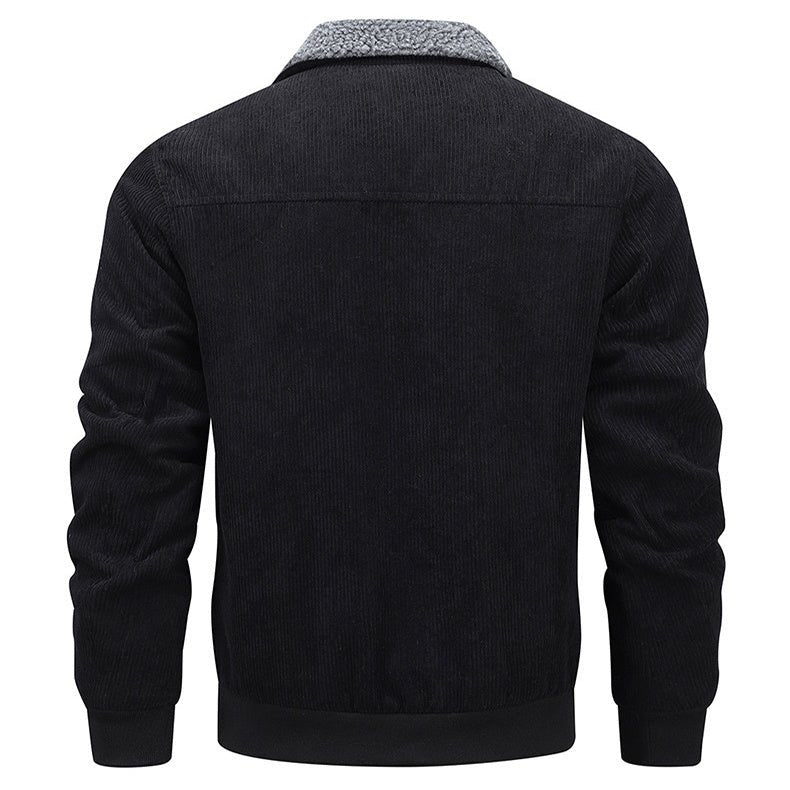 Warmth & Style Men's Cozy Fleece-Lined Winter Jacket for Cold Weather