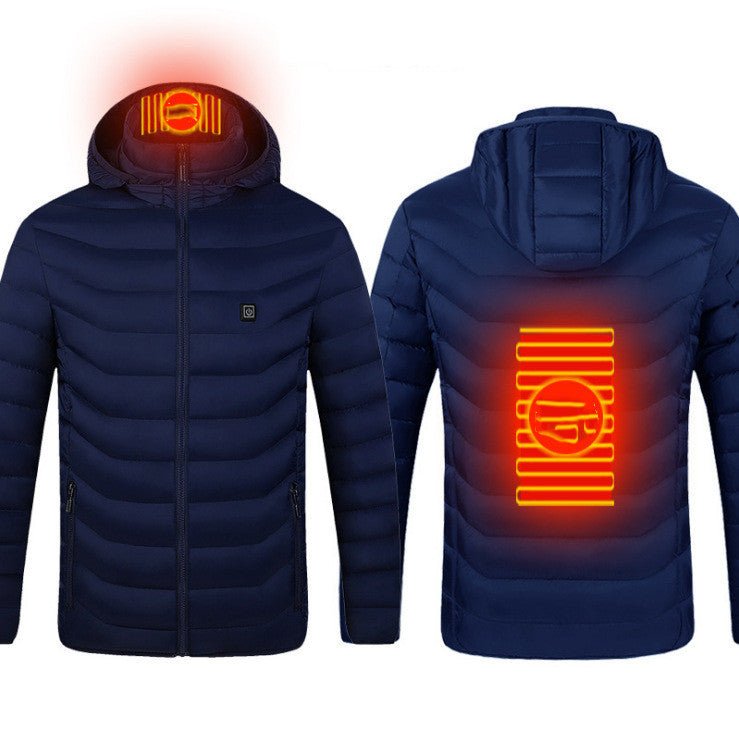 Revolutionary self-heating jacket with intelligent design for ultimate winter comfort.