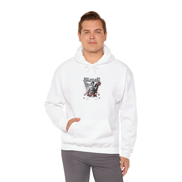 Urban Vibes Men's Graphic Hoodie with bold design and comfort fit for streetwear enthusiasts.